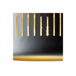 Brilliant Tyas Pendellampa Metall Svart Guld | 380mm - Passande för 1x E27