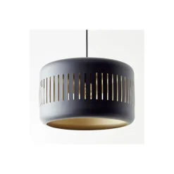 Brilliant Tyas Pendellampa Metall Svart Guld | 380mm - Passande för 1x E27