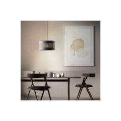 Brilliant Tyas Pendellampa Metall Svart Guld | 380mm - Passande för 1x E27