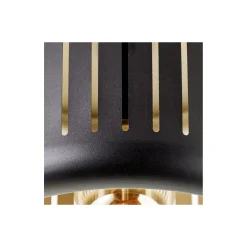 Brilliant Tyas Taklampa Metall Svart Guld | 270mm - Passande för 1x E27
