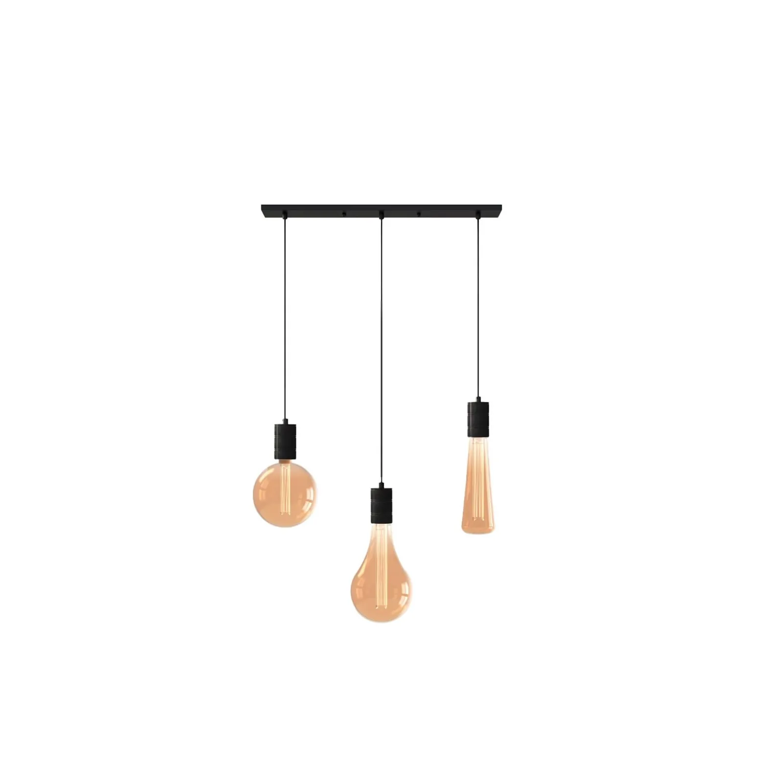 Calex XXL Royal Guld Komplett set - Including 3 XXL Lampas + Cordset Rektangulär bas