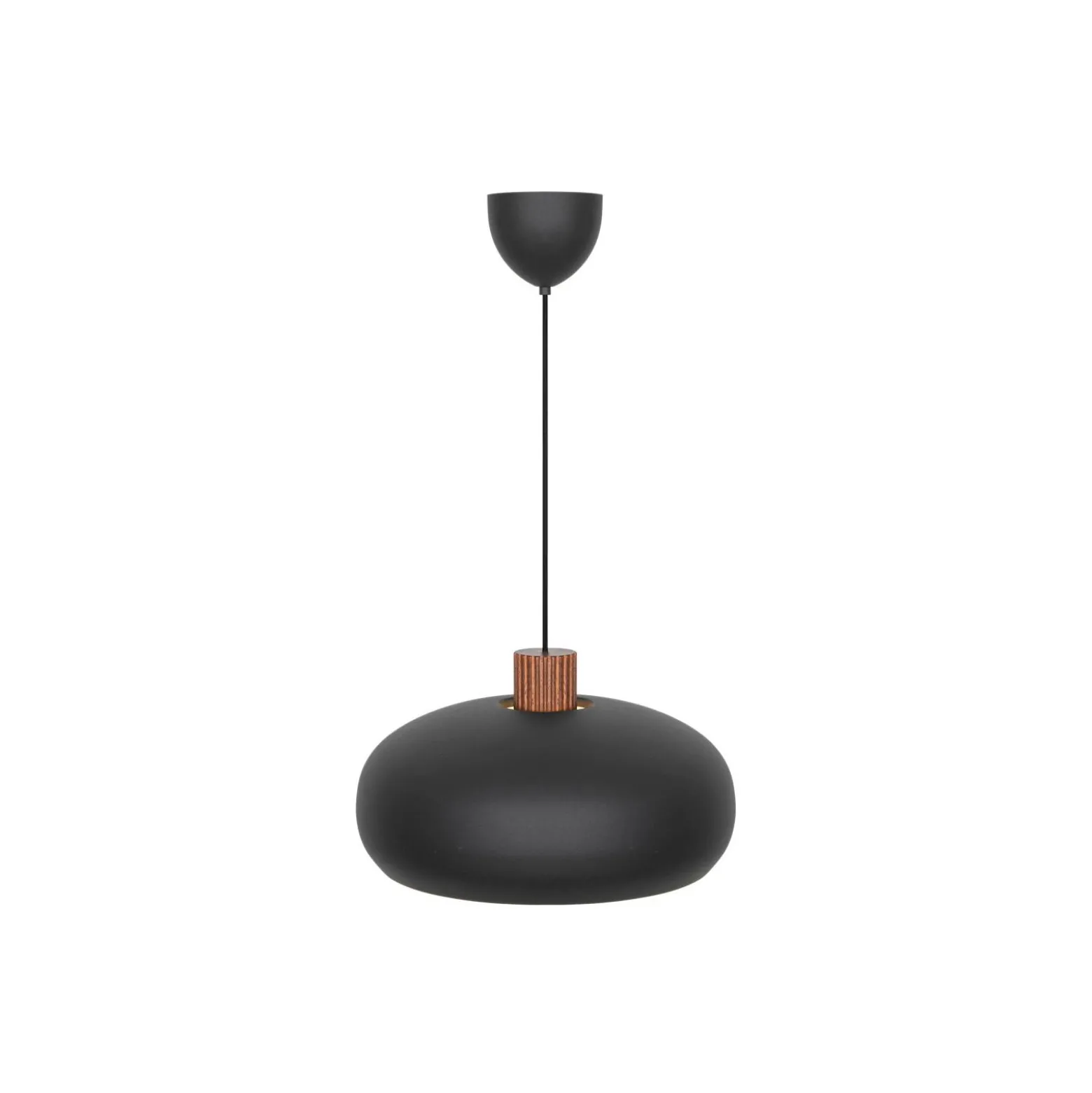 DFTP by Nordlux Aurelio Pendellampa Metall och Trä Svart | 420mm - Passande för E27