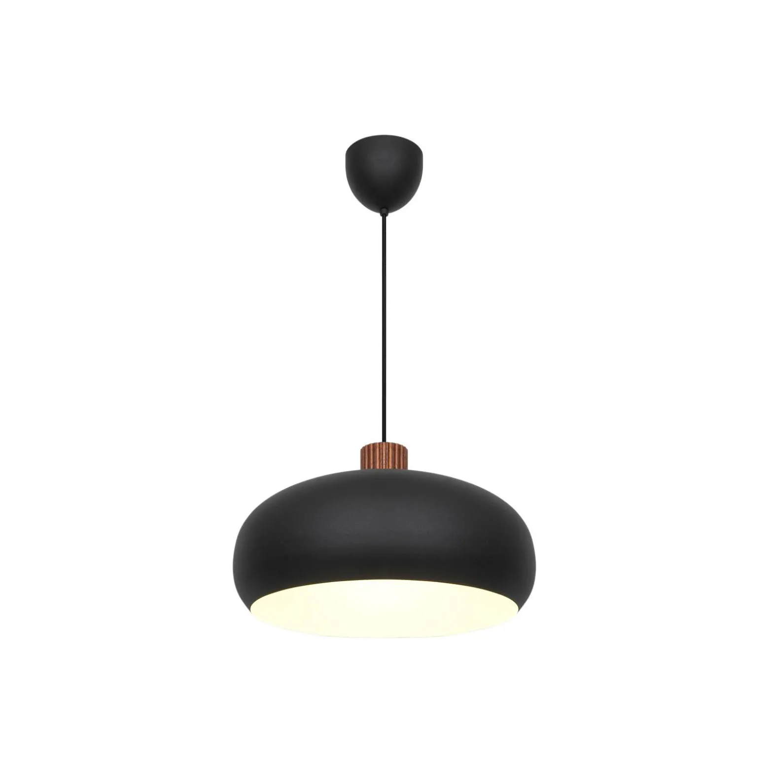 DFTP by Nordlux Aurelio Pendellampa Metall och Trä Svart | 420mm - Passande för E27