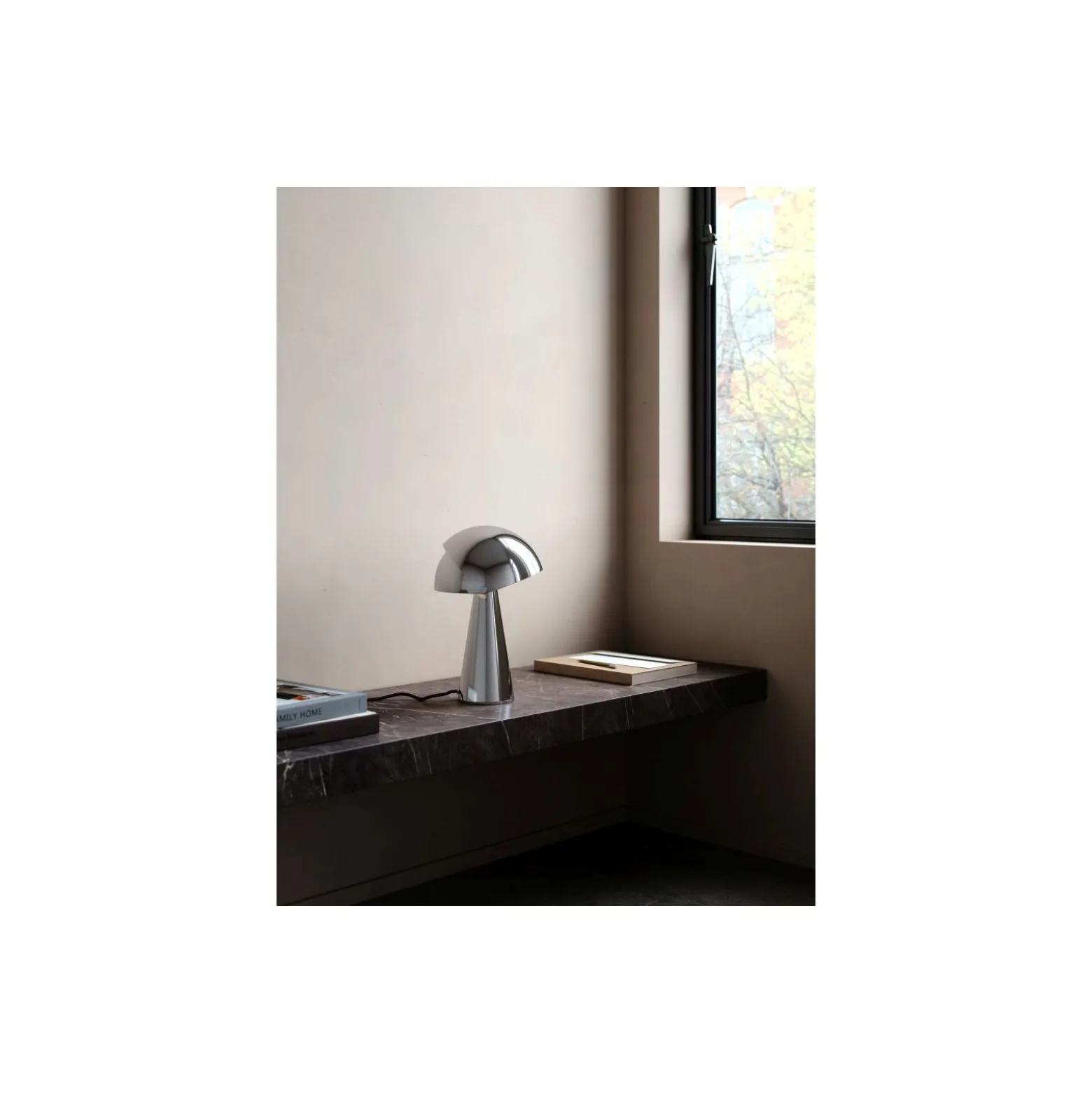 DFTP by Nordlux Bordslampa Align Metall Krom | Passande för 1x E27