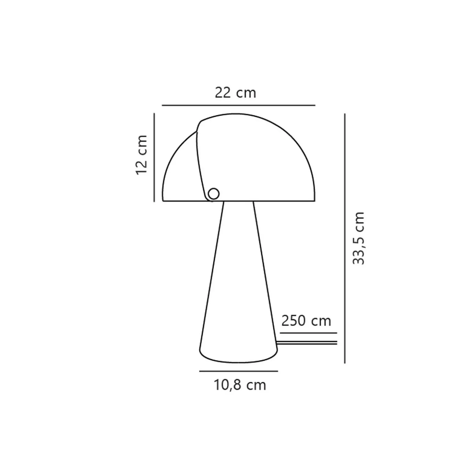 DFTP by Nordlux Bordslampa Align Metall Krom | Passande för 1x E27