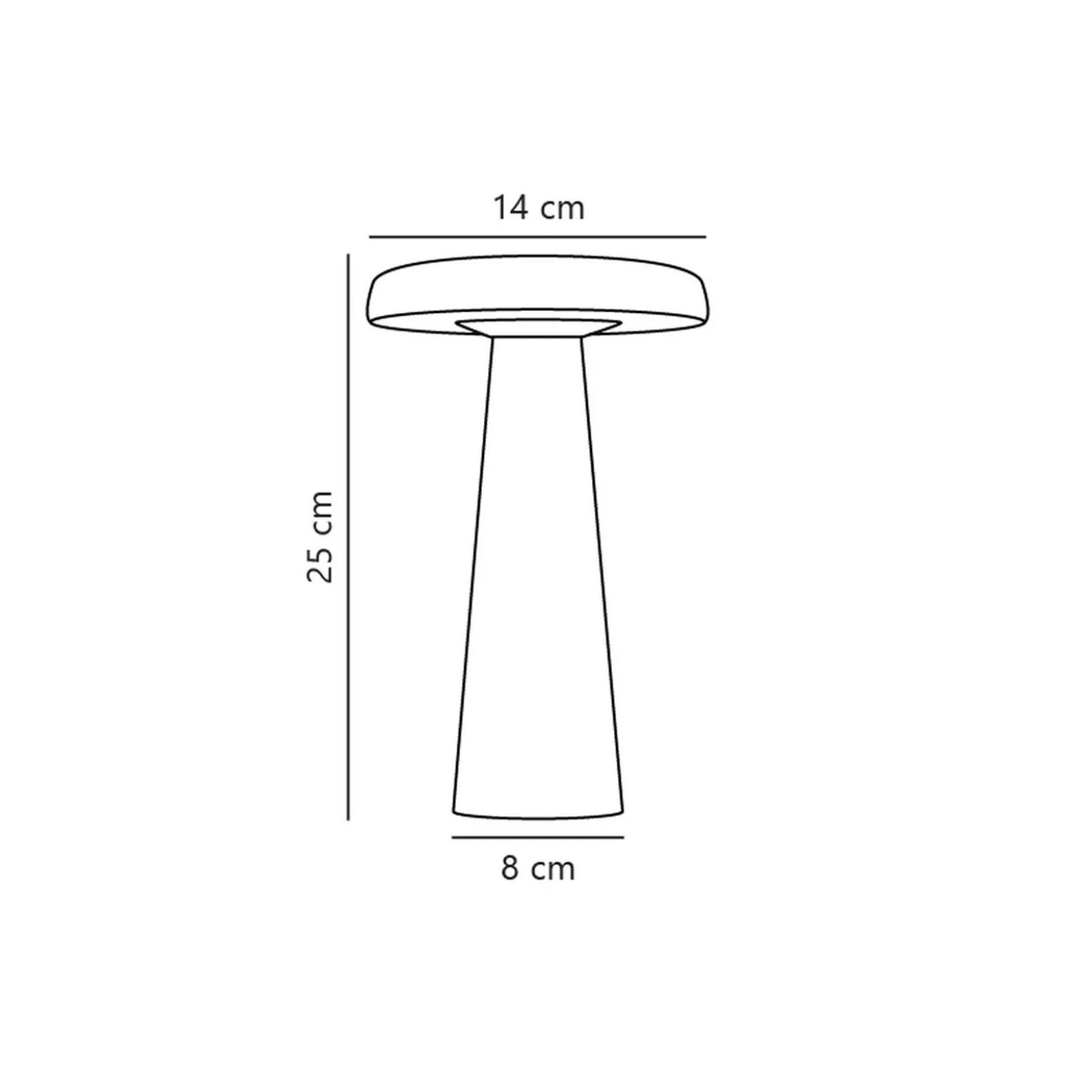 DFTP by Nordlux Bordslampa Arcello Metall Mässing - 2.8W 300lm - 827 Extra Varm Vit | IP54