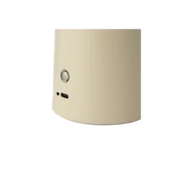 DFTP by Nordlux Bordslampa Faye Metall Beige 1W 300lm - 827 Extra Varm Vit | 173mm - Touch Dimbar