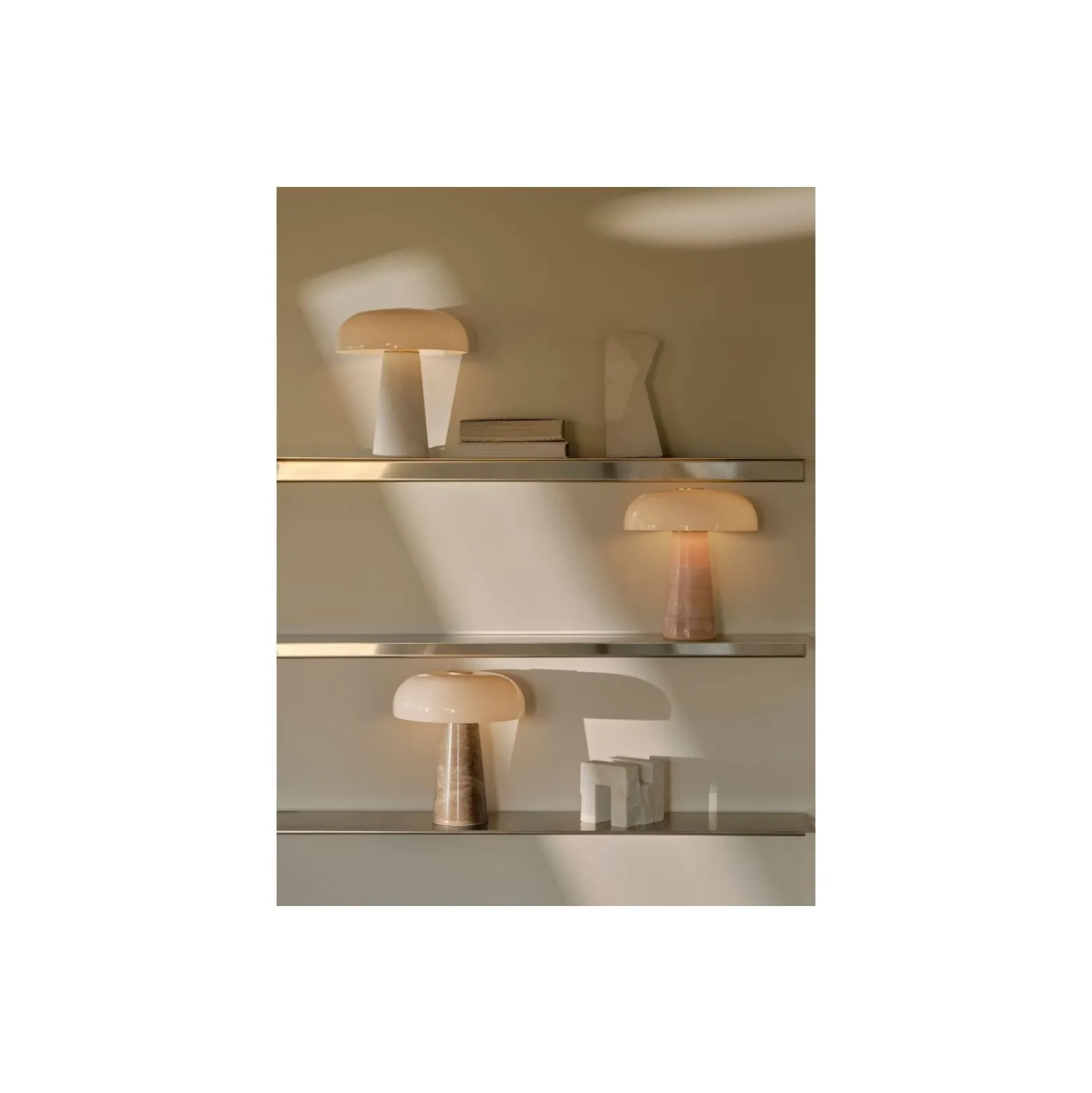 DFTP by Nordlux Bordslampa Glossy Marmor och Glas Rosa | 220mm - Passande för 1x E14