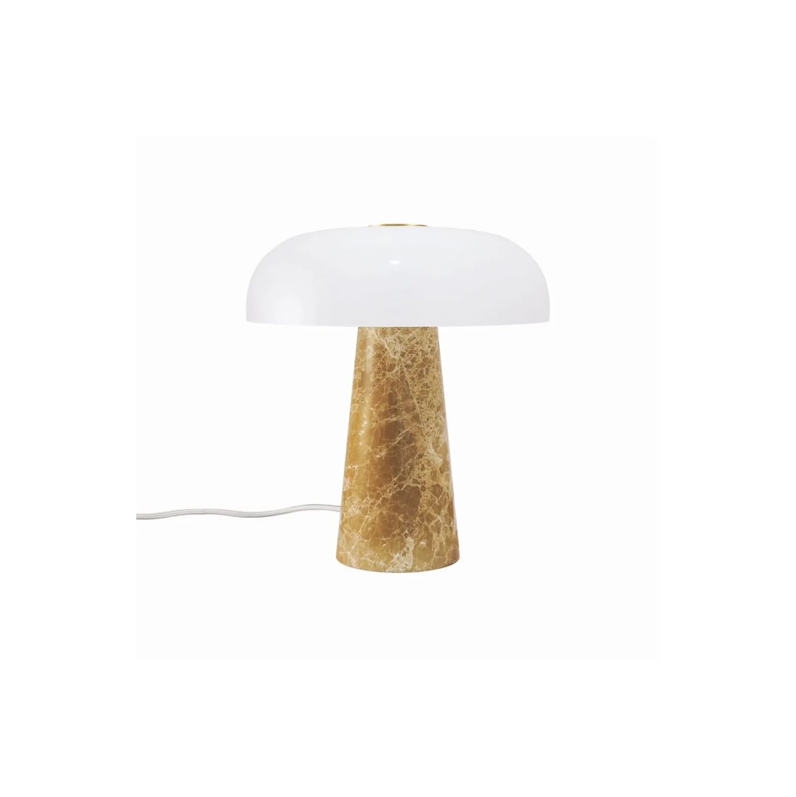 DFTP by Nordlux Bordslampa Glossy Marmor och Glas Beige | 220mm - Passande för 1x E14