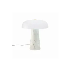 DFTP by Nordlux Bordslampa Glossy Marmor och Glas Vit | 220mm - Passande för 1x E14