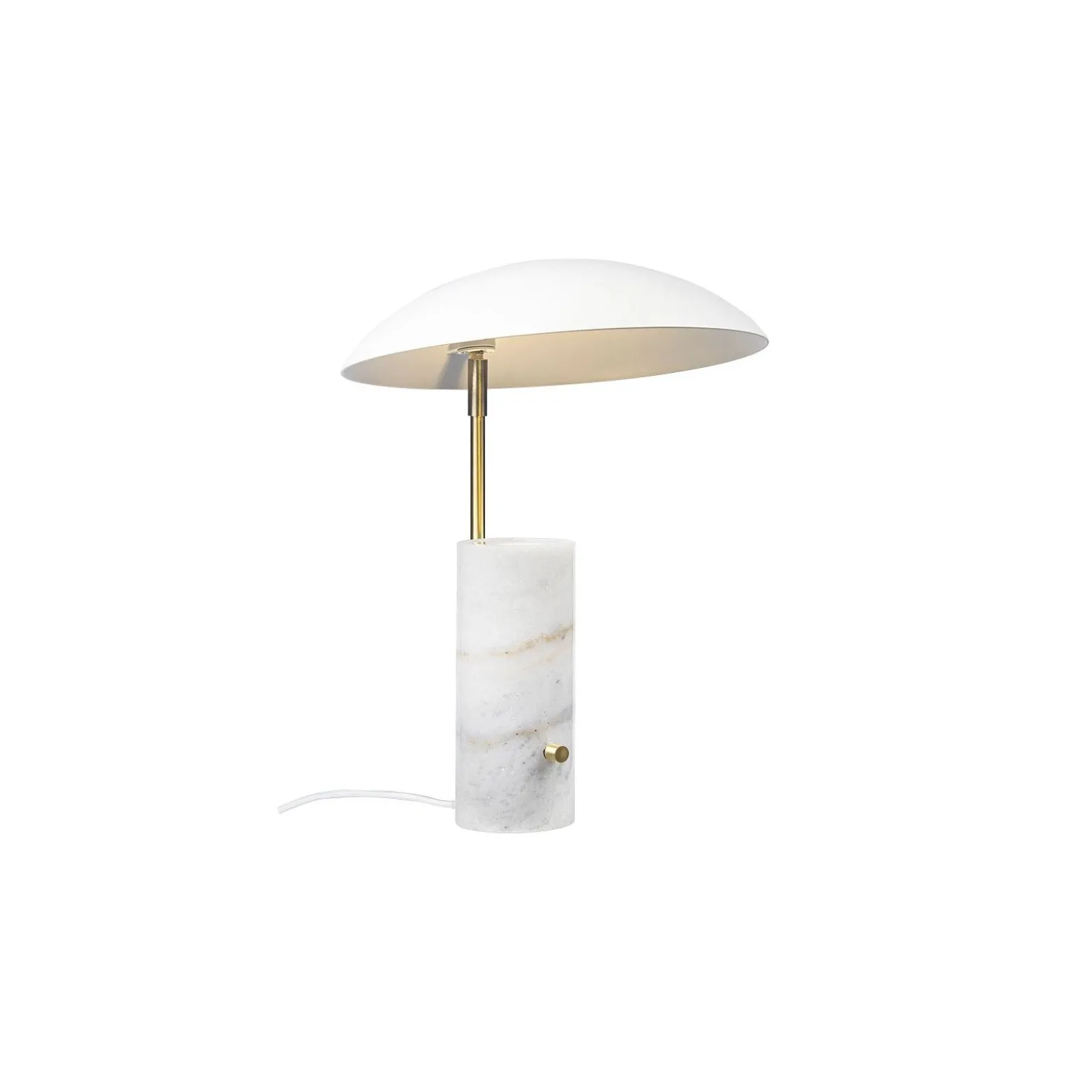 DFTP by Nordlux Bordslampa Mademoiselles Marmor och Metall Vit | Passande för 1x GU10