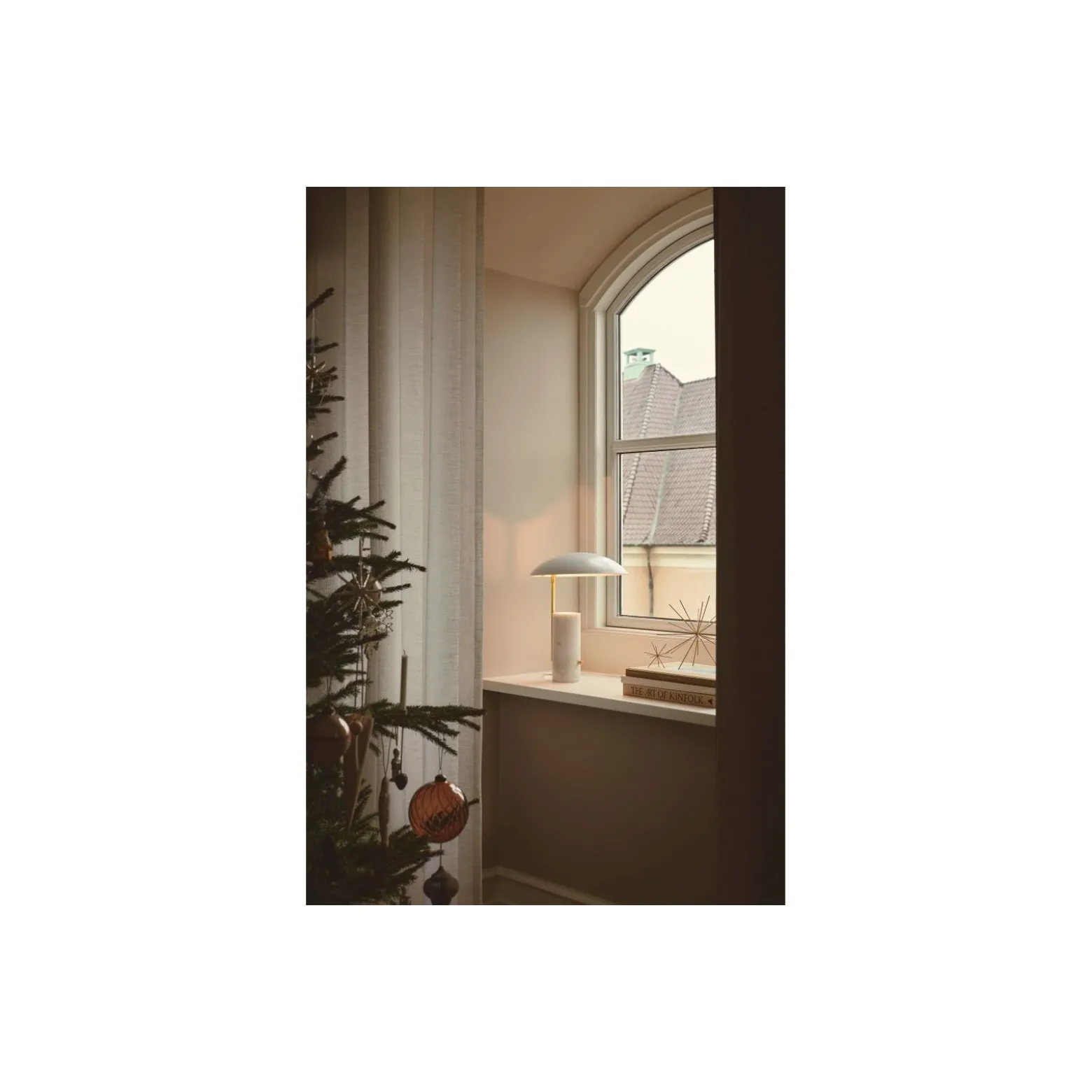 DFTP by Nordlux Bordslampa Mademoiselles Marmor och Metall Vit | Passande för 1x GU10