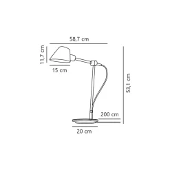 DFTP by Nordlux Bordslampa Stay Metall och Aluminium Svart | Passande för 1x E27