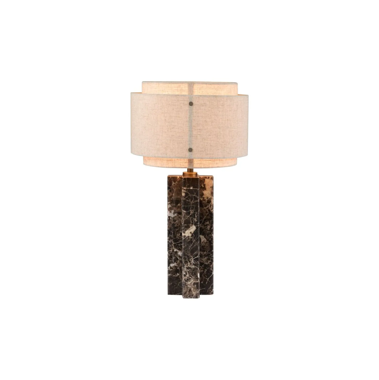 DFTP by Nordlux Bordslampa Takai Marmor och Textil Beige | Passande för 1x E27