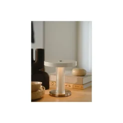 DFTP by Nordlux Bordslampa Trezzi Metall och Glas Vit 5W 225lm - 930 Varm Vit | Bästa Färgåtergivning - 3-Stegs Dimbar
