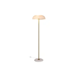DFTP by Nordlux Glossy Golvlampa Glas och Marmor Vit | Passande för 3x E14