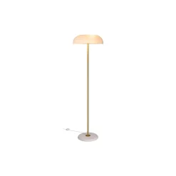 DFTP by Nordlux Glossy Golvlampa Glas och Marmor Vit | Passande för 3x E14