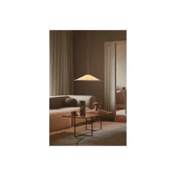 DFTP by Nordlux Hill 55 Pendellampa Textil och Metall Vit | 550mm - Passande för 3x E14
