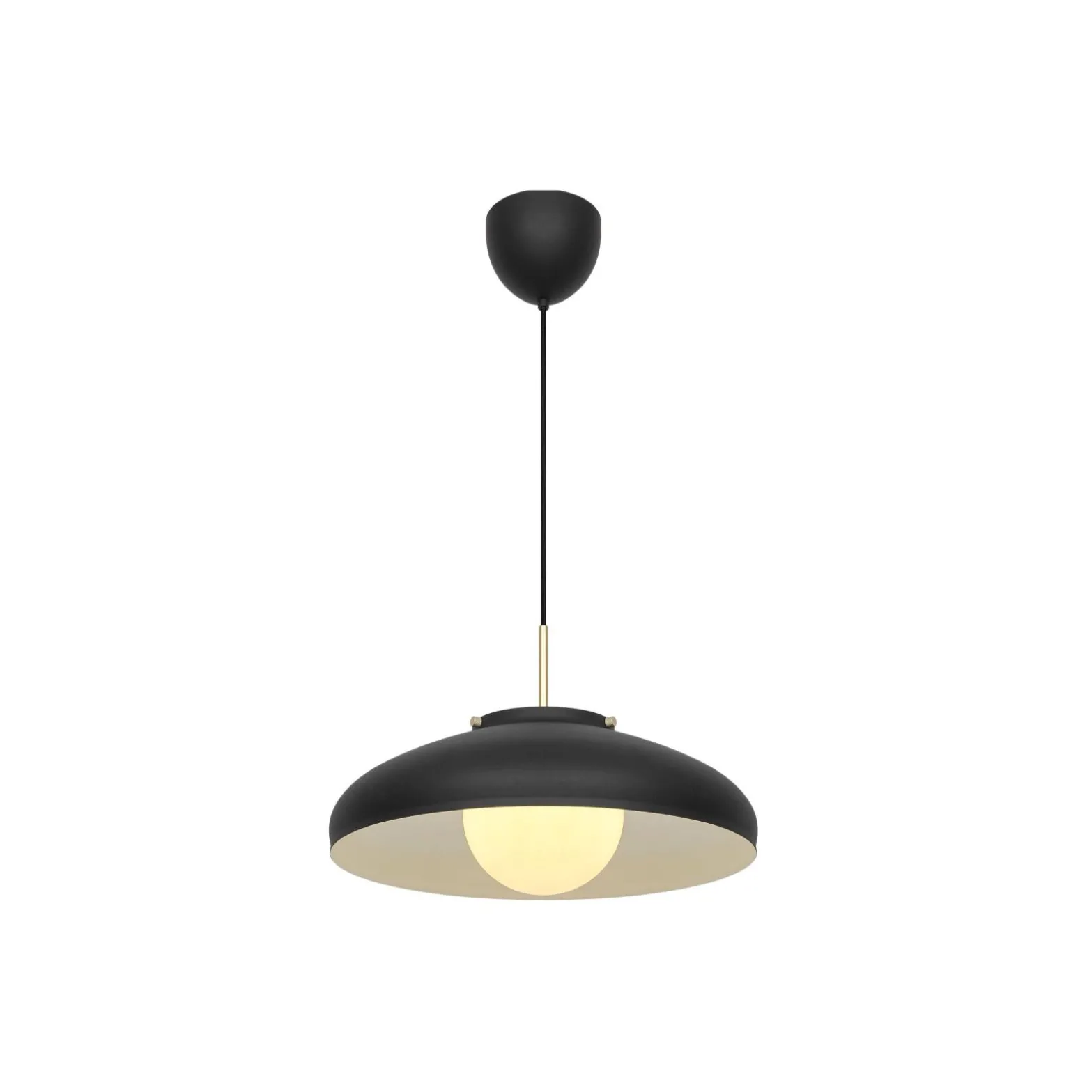 DFTP by Nordlux Latif Pendellampa Metall och Glas Svart | 400mm - Passande för E14