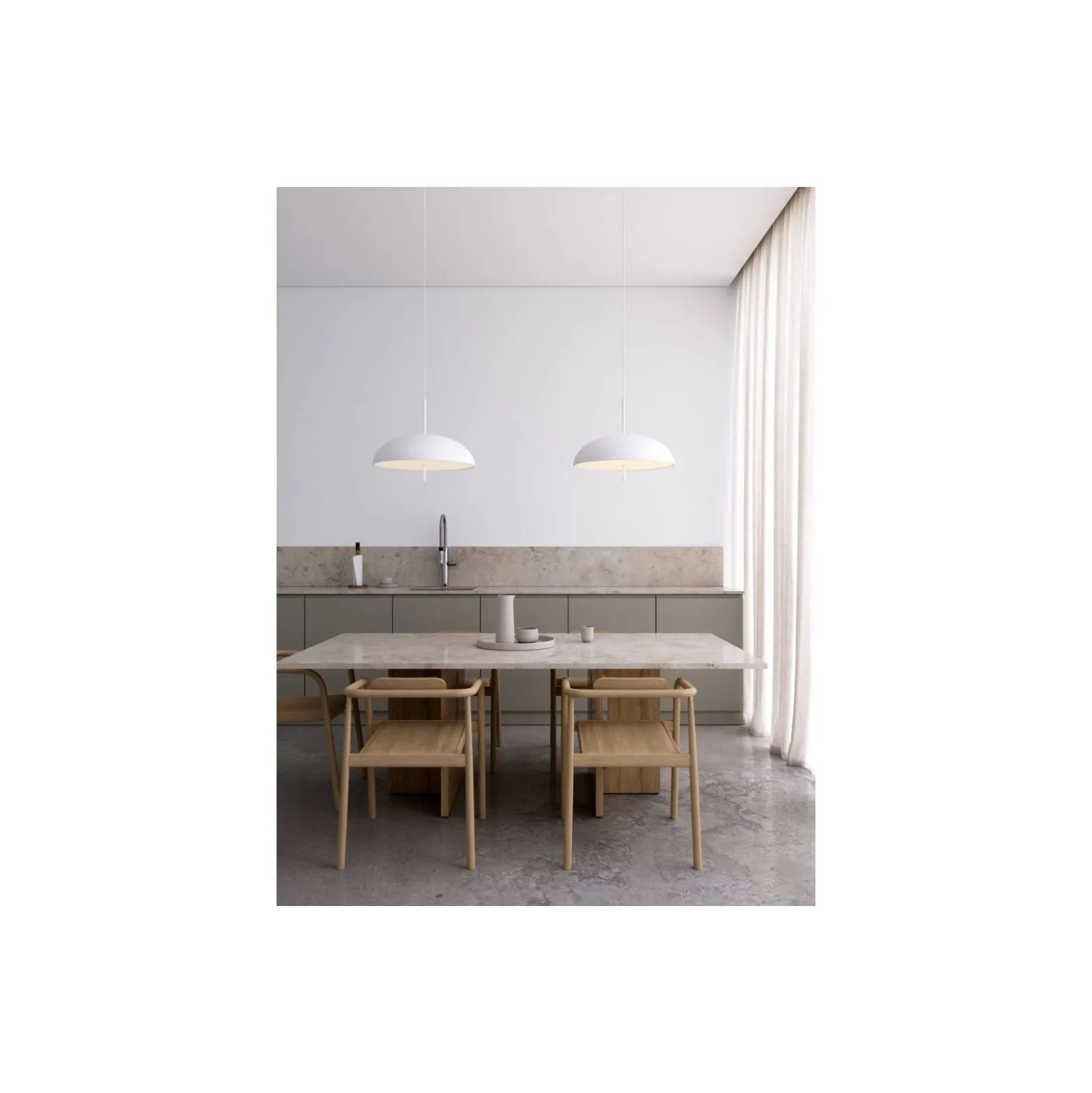DFTP by Nordlux LED Pendellampa Versale Metall Vit | Passande för E27