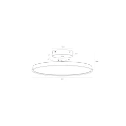 DFTP by Nordlux LED Pendellampa Kaito Metall Vit 15W 1500lm - 830 Varm Vit | Dimbar