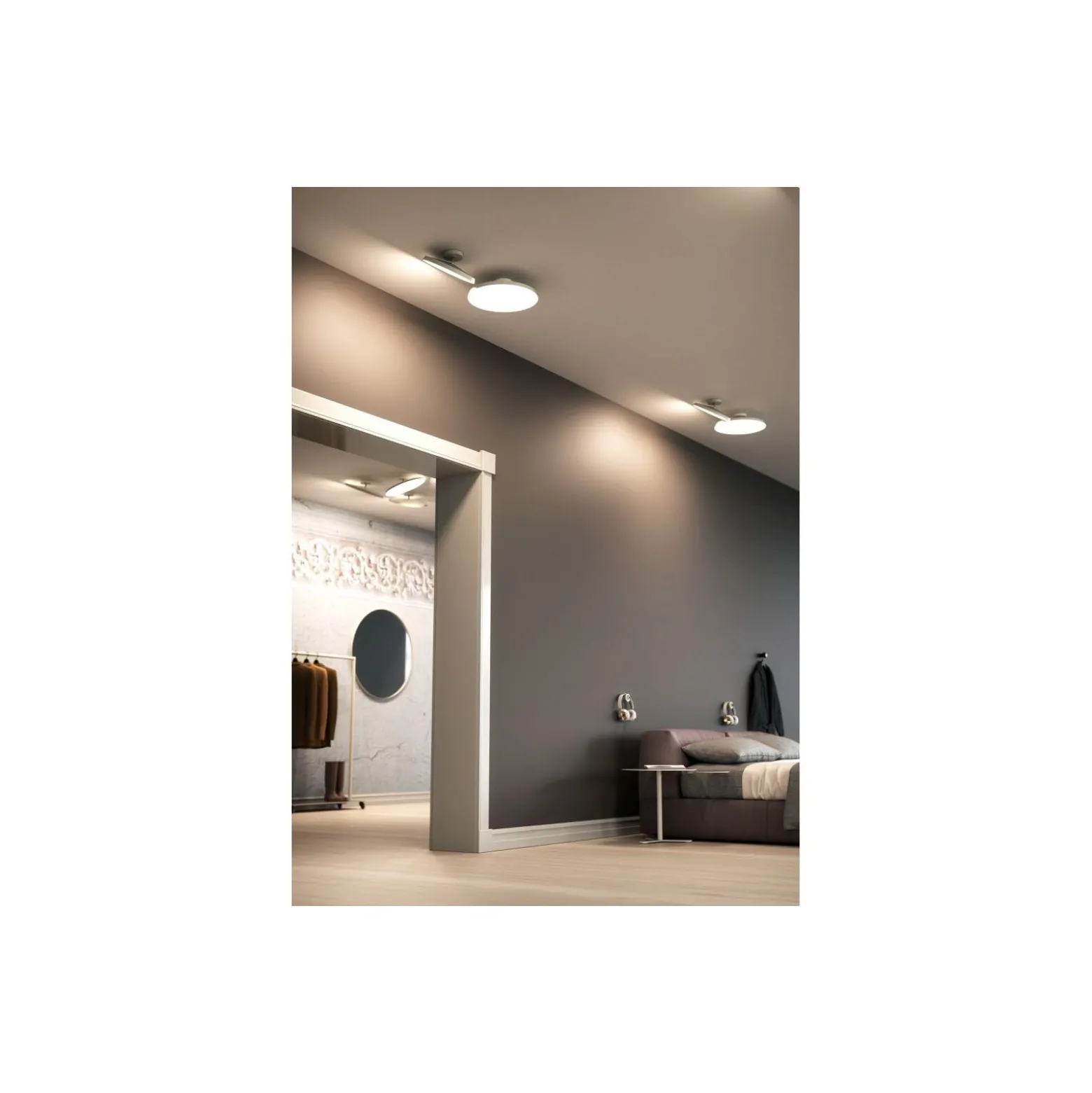 DFTP by Nordlux LED Pendellampa Kaito Metall Vit 24W 1840lm - 830 Varm Vit | Dimbar