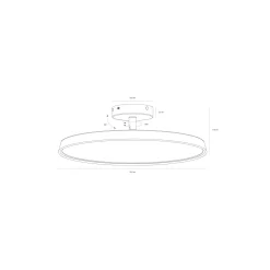 DFTP by Nordlux LED Pendellampa Kaito Metall Svart 24W 1840lm - 830 Varm Vit | Dimbar