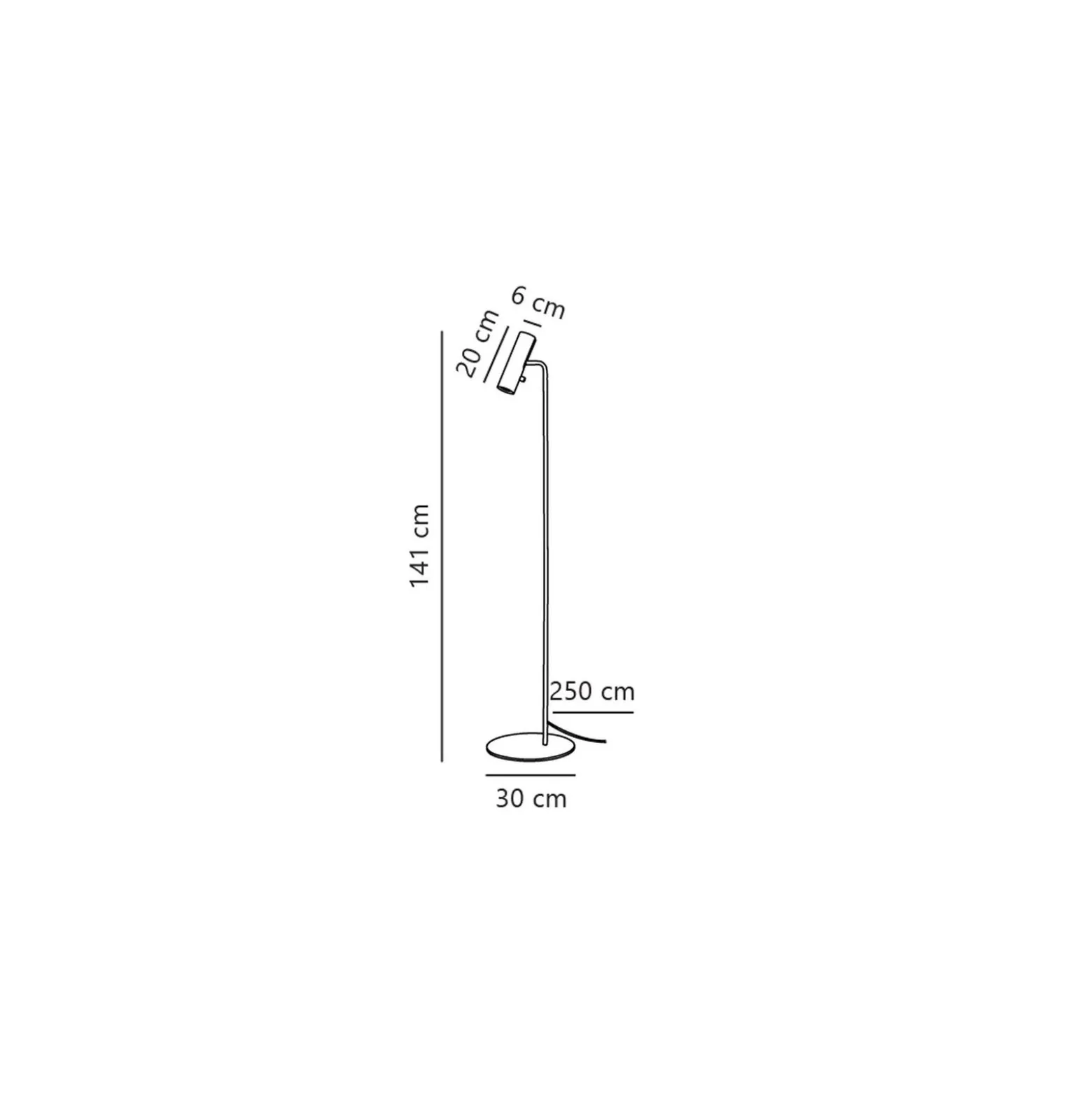 DFTP by Nordlux MIB 6 Golvlampa Metall Vit | Passande för GU10