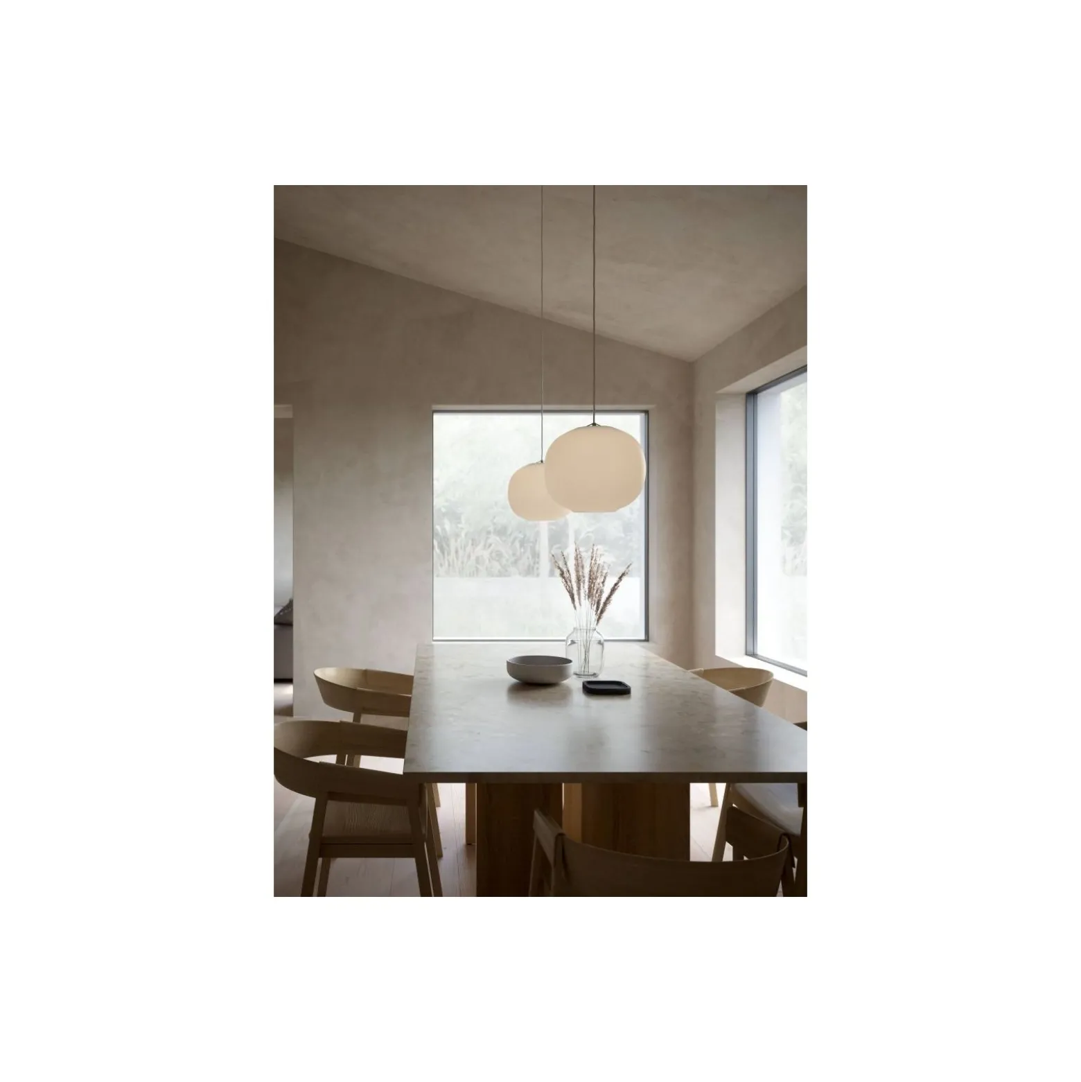 DFTP by Nordlux Navone 30 Pendellampa Glas och Metall Vit | Passande för E27