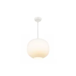 DFTP by Nordlux Navone 20 Pendellampa Glas och Metall Vit | Passande för E27