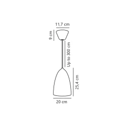 DFTP by Nordlux Nexus 2 Pendellampa Metall Grå | Passande för E27