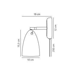 DFTP by Nordlux Nexus 2 Vägglampa Metall Vit | Passande för GU10