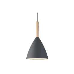 DFTP by Nordlux Pure 20 Pendellampa Metall och Trä Grå | Passande för E27