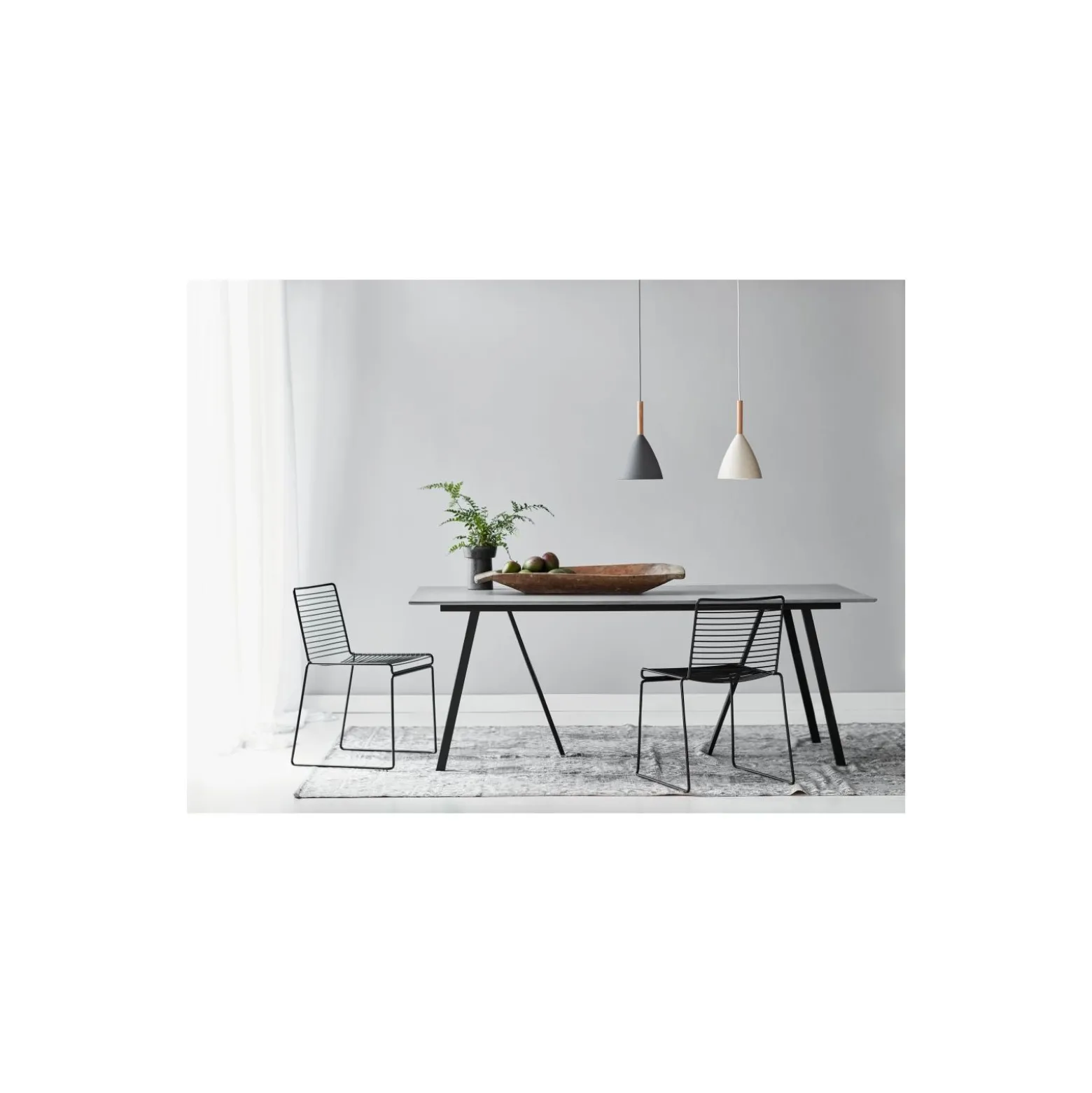 DFTP by Nordlux Pure 20 Pendellampa Metall och Trä Grå | Passande för E27