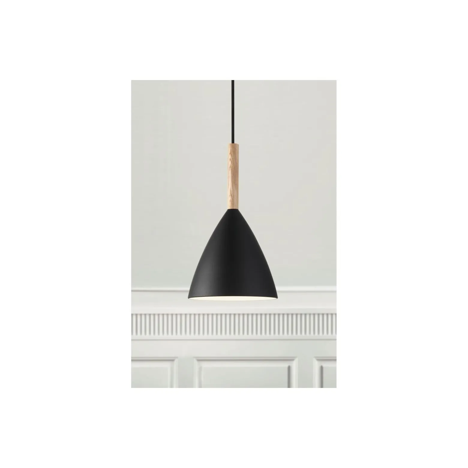 DFTP by Nordlux Pure 20 Pendellampa Metall och Trä Svart | Passande för E27