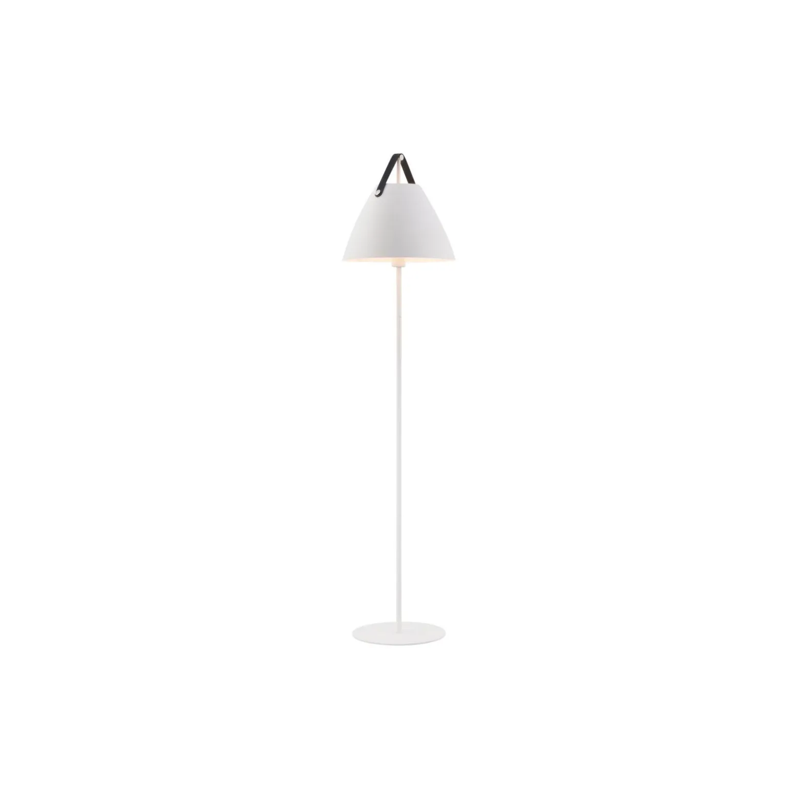 DFTP by Nordlux Strap Golvlampa Metall och Leather Vit | Passande för E27