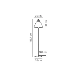 DFTP by Nordlux Strap Golvlampa Metall och Leather Svart | Passande för E27