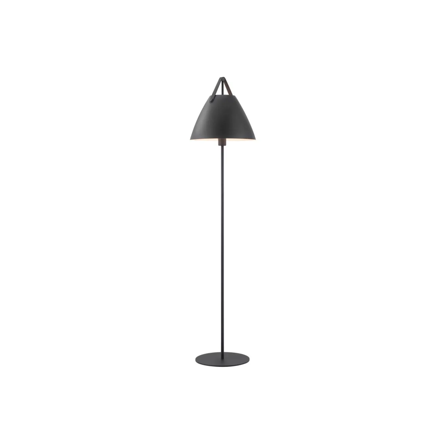 DFTP by Nordlux Strap Golvlampa Metall och Leather Svart | Passande för E27