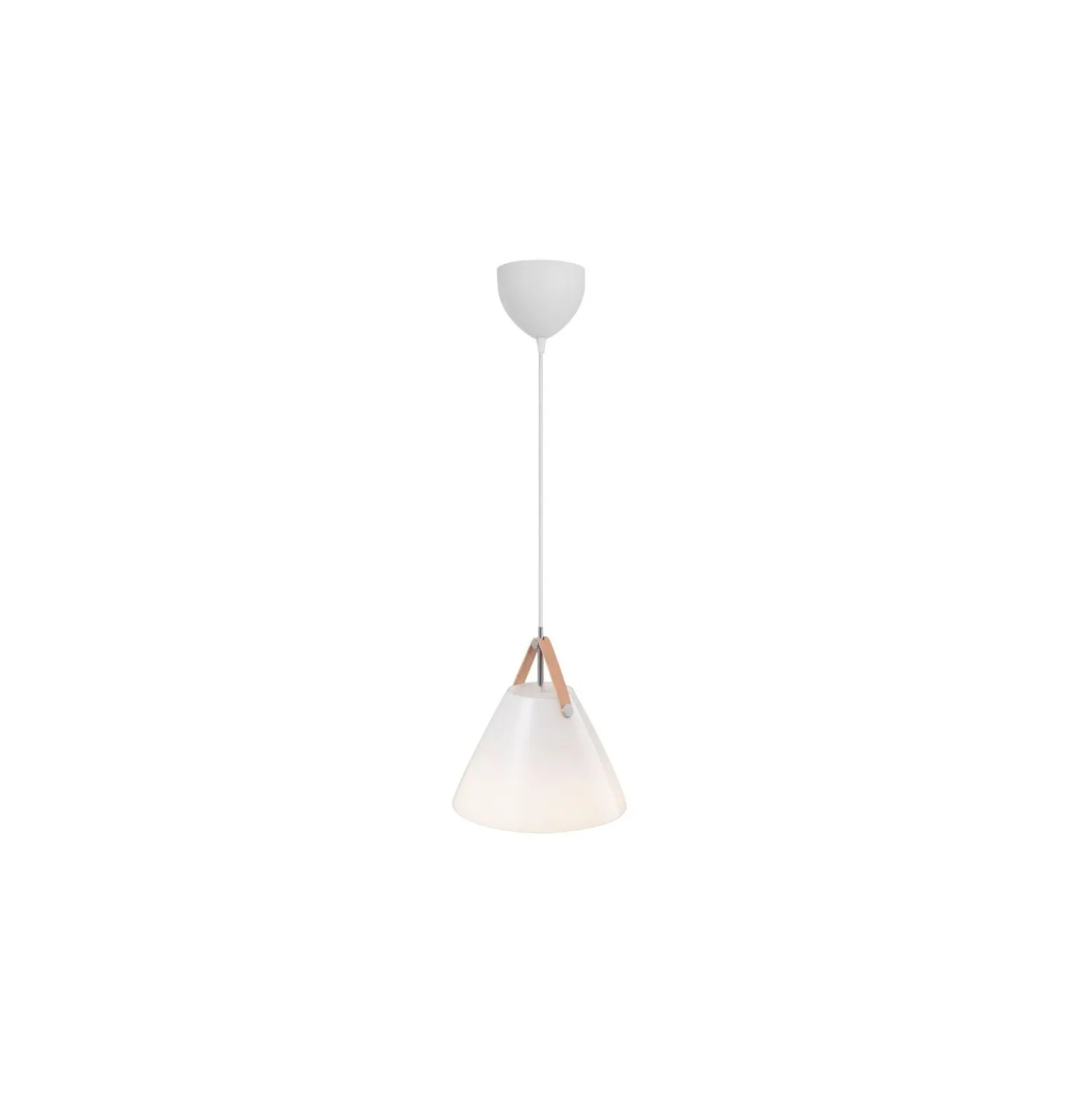 DFTP by Nordlux Strap 27 Pendellampa Glas och Metall Vit | Passande för E27
