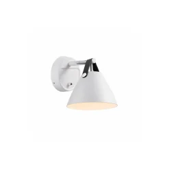 DFTP by Nordlux Strap 15 Vägglampa Metall och Leather Vit | Passande för GU10