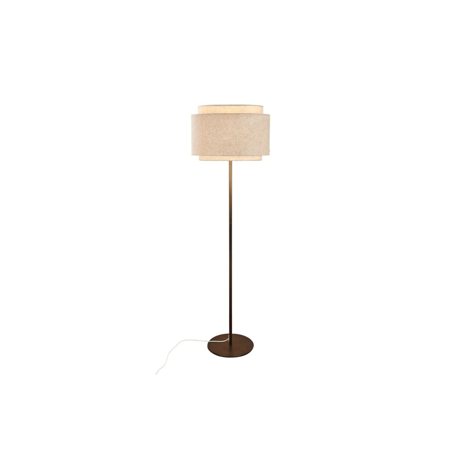 DFTP by Nordlux Takai Golvlampa Metall och Textil Beige | Passande för E27