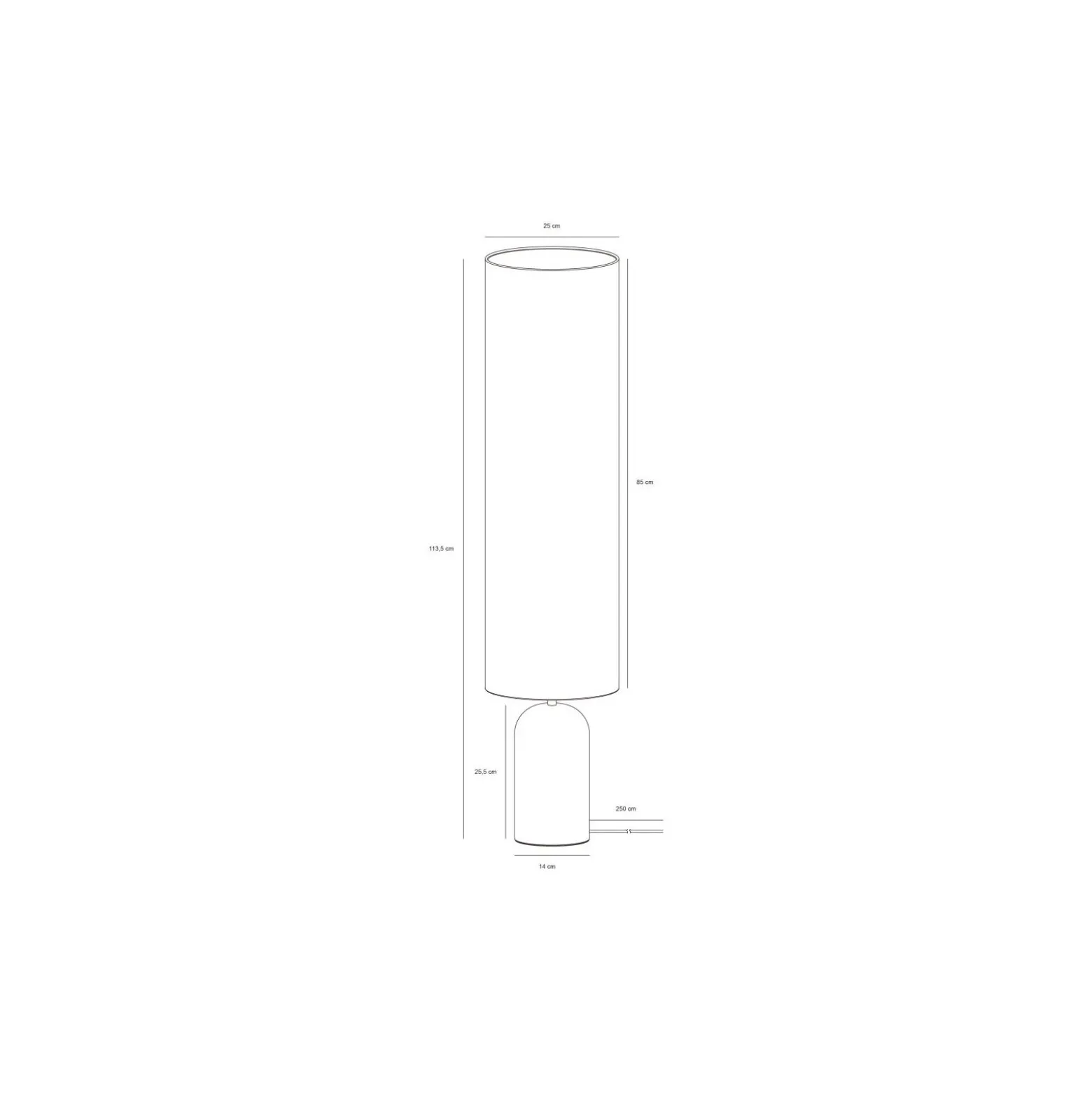 DFTP by Nordlux Talli Golvlampa Metall Brun | Passande för E27