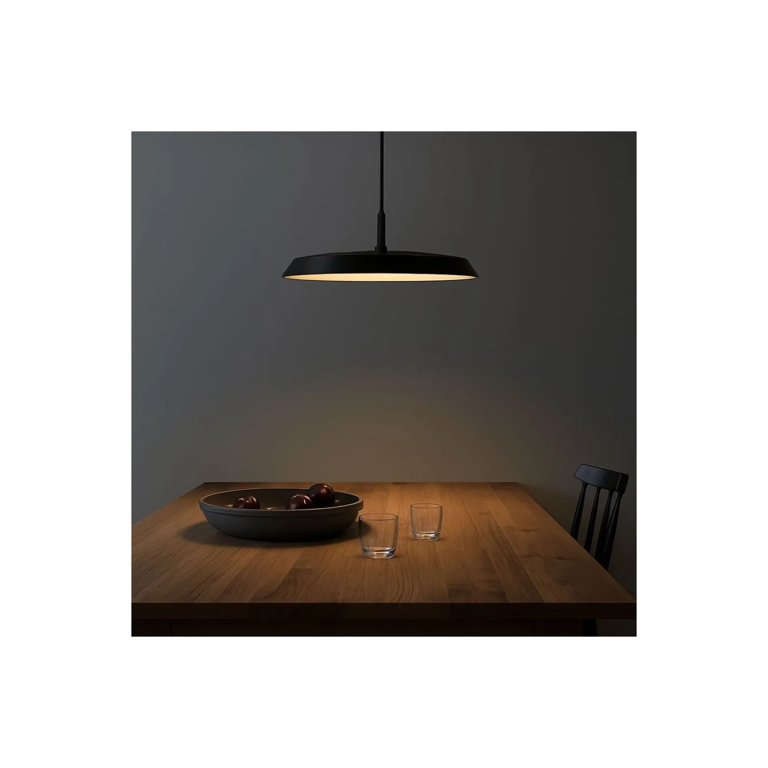 D'Lite Pendellampa Uxem Matt Svart 23W 1800lm - 827 Extra Varm Vit | 3-Stegs Dimbar