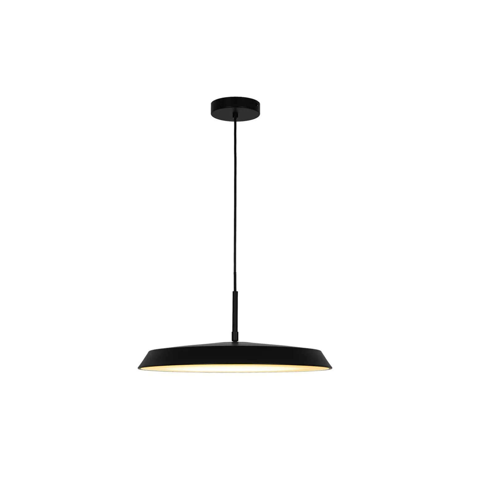 D'Lite Pendellampa Uxem Matt Svart 23W 1800lm - 827 Extra Varm Vit | 3-Stegs Dimbar