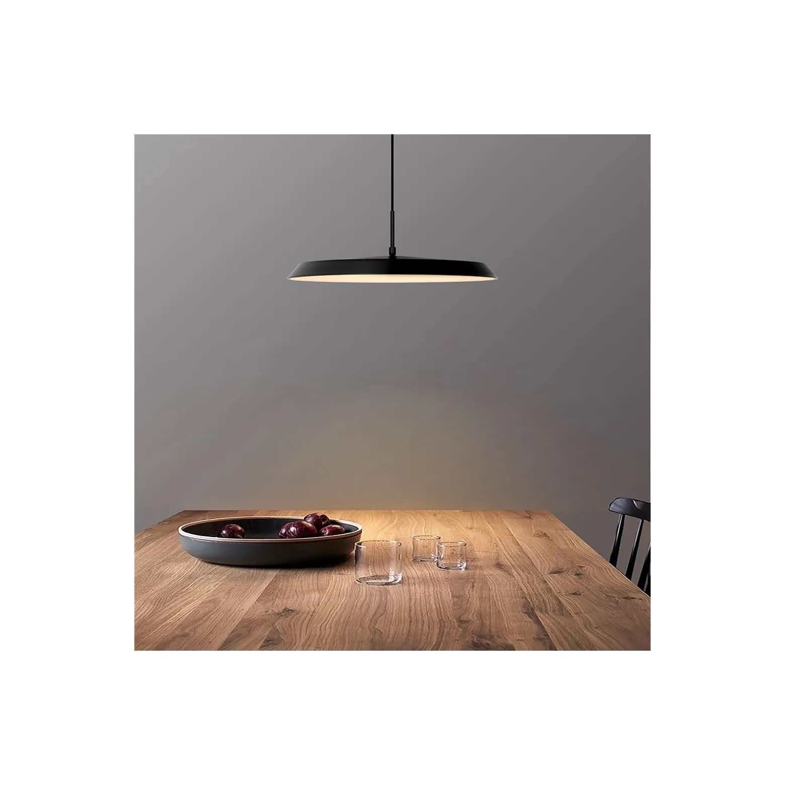 D'Lite Pendellampa Uxem Matt Svart 23W 1800lm - 827 Extra Varm Vit | 3-Stegs Dimbar