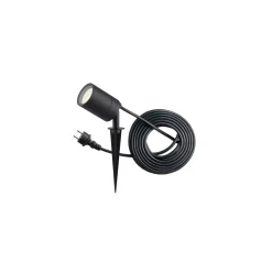 D'Lite Spik Ljus Fuse Strömkabel Svart | IP65 - Passande för 1x GU10 | incl. cable 2 Meter