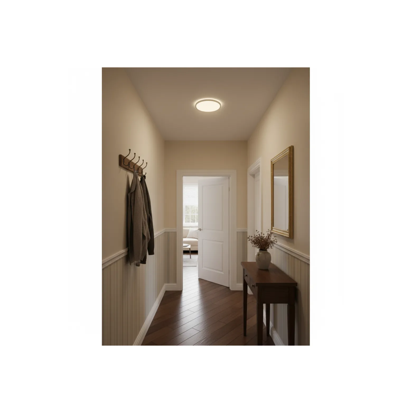 D'Lite Taklampa Luma Vit 18W 1700lm - 827 Extra Varm Vit | IP44 - 29cm