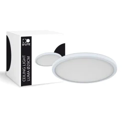 D'Lite Taklampa Luma Vit 18W 1700lm - 827 Extra Varm Vit | IP44 - 29cm