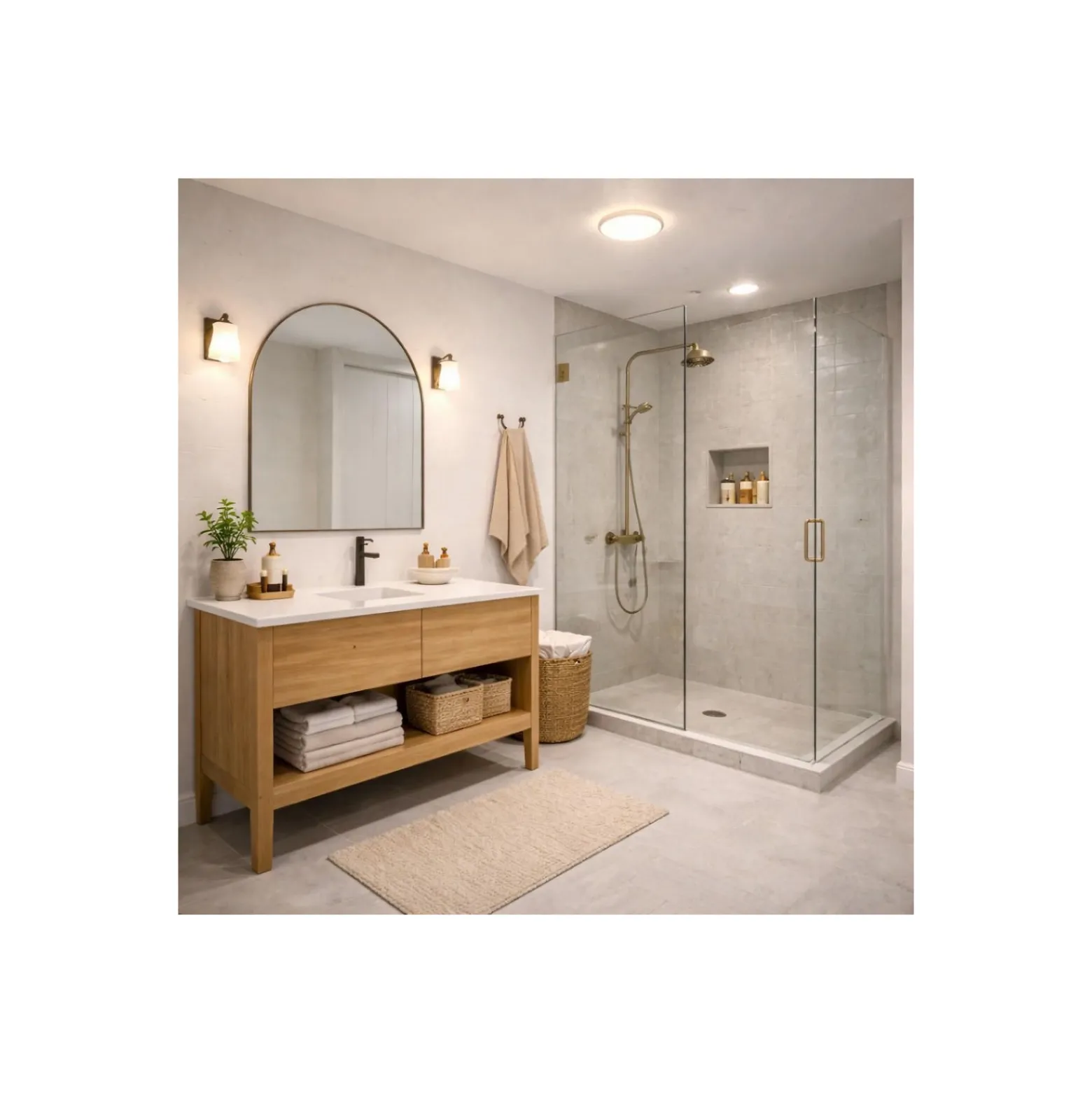 D'Lite Taklampa Luma Vit 18W 1700lm - 827 Extra Varm Vit | IP44 - 29cm