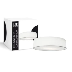 D'Lite Taklampa Lunelle 50cm Textil Vit | Passande för 3x E27